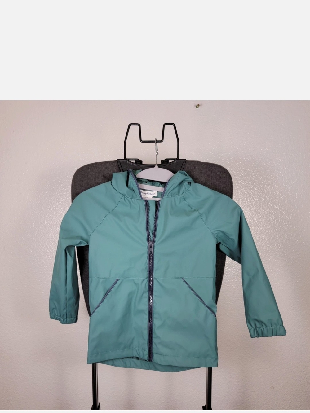 Tommy Bahama Kids Hooded Rain Jacket - Teal 4T